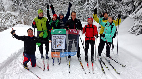 aktiv in der Gruppe beim Langlaufcamp aktiv in der Gruppe beim Langlaufcamp